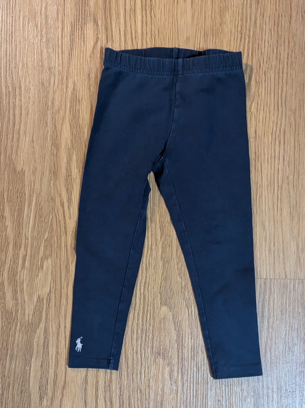 Polo Ralph Lauren Stretch Cotton Leggings - Navy, Size 3/3T